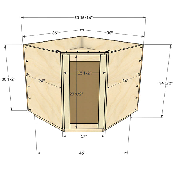 Kitchen Corner Base Cabinet Plans