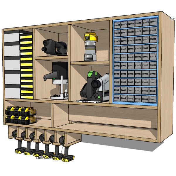 Charging station for online drills