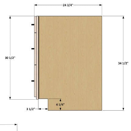 Base Cabinet 3 Drawer Plans